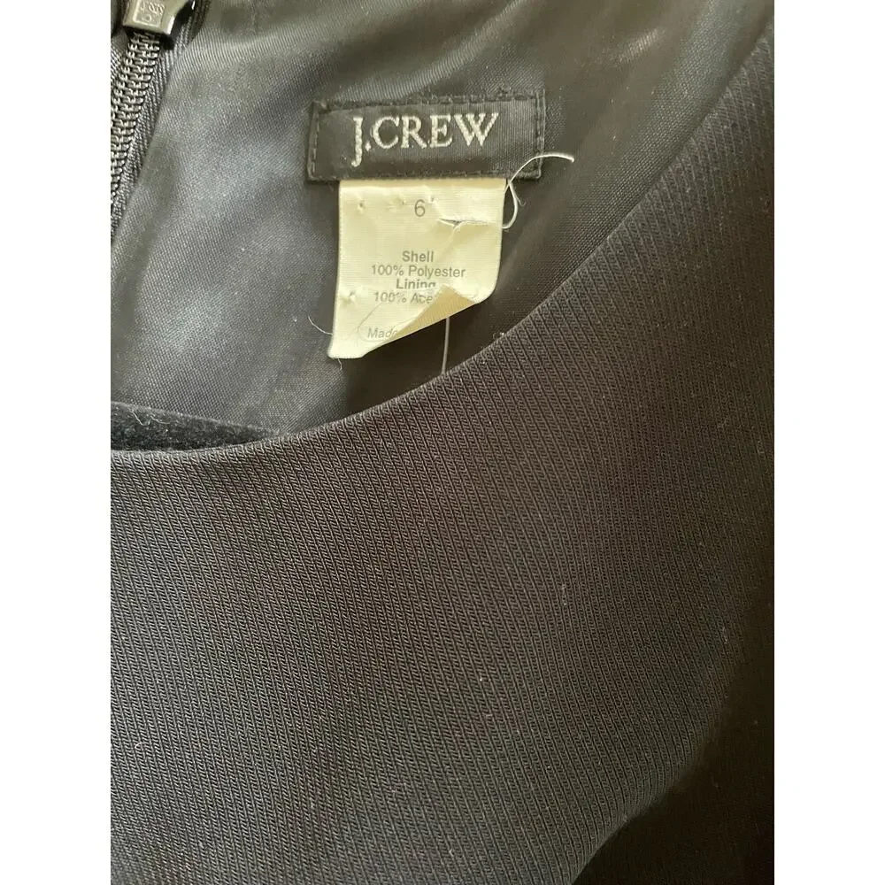 J.Crew Black Sleeveless Dress, Size 6, Cocktail, Party